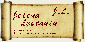 Jelena Leštanin vizit kartica